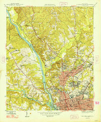 Columbia North South Carolina Historical topographic map, 1:24000 scale, 7.5 X 7.5 Minute, Year 1948