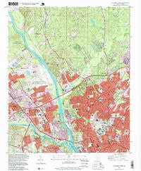 Columbia North South Carolina Historical topographic map, 1:24000 scale, 7.5 X 7.5 Minute, Year 1997
