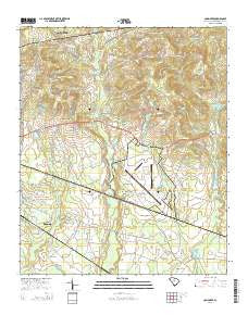 Congaree South Carolina Current topographic map, 1:24000 scale, 7.5 X 7.5 Minute, Year 2014