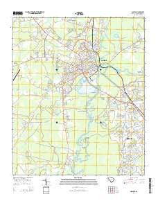 Conway South Carolina Current topographic map, 1:24000 scale, 7.5 X 7.5 Minute, Year 2014