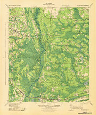 Cottageville South Carolina Historical topographic map, 1:62500 scale, 15 X 15 Minute, Year 1943