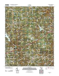 Cowpens South Carolina Historical topographic map, 1:24000 scale, 7.5 X 7.5 Minute, Year 2011