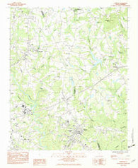 Cowpens South Carolina Historical topographic map, 1:24000 scale, 7.5 X 7.5 Minute, Year 1983
