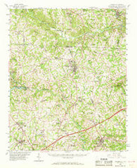 Cowpens South Carolina Historical topographic map, 1:62500 scale, 15 X 15 Minute, Year 1959