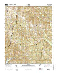 Cross Hill South Carolina Current topographic map, 1:24000 scale, 7.5 X 7.5 Minute, Year 2014