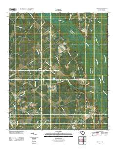 Cummings South Carolina Historical topographic map, 1:24000 scale, 7.5 X 7.5 Minute, Year 2011