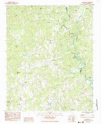 Dacusville South Carolina Historical topographic map, 1:24000 scale, 7.5 X 7.5 Minute, Year 1983