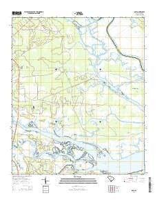 Dale South Carolina Current topographic map, 1:24000 scale, 7.5 X 7.5 Minute, Year 2014