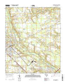 Darlington East South Carolina Current topographic map, 1:24000 scale, 7.5 X 7.5 Minute, Year 2014
