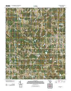 Denmark South Carolina Historical topographic map, 1:24000 scale, 7.5 X 7.5 Minute, Year 2011