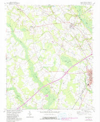 Dillon West South Carolina Historical topographic map, 1:24000 scale, 7.5 X 7.5 Minute, Year 1960