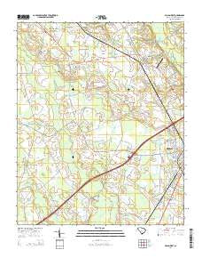 Dillon West South Carolina Current topographic map, 1:24000 scale, 7.5 X 7.5 Minute, Year 2014