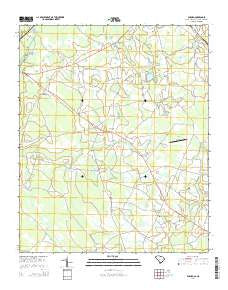 Duford South Carolina Current topographic map, 1:24000 scale, 7.5 X 7.5 Minute, Year 2014