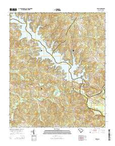 Dyson South Carolina Current topographic map, 1:24000 scale, 7.5 X 7.5 Minute, Year 2014