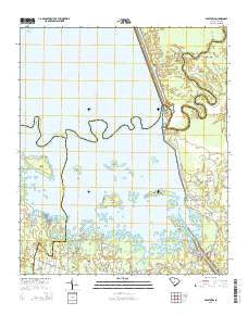 Eadytown South Carolina Current topographic map, 1:24000 scale, 7.5 X 7.5 Minute, Year 2014