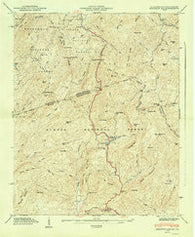 Eastatoe Gap North Carolina Historical topographic map, 1:24000 scale, 7.5 X 7.5 Minute, Year 1947