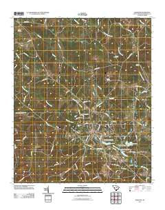 Edgefield South Carolina Historical topographic map, 1:24000 scale, 7.5 X 7.5 Minute, Year 2011