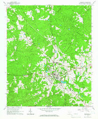 Edgefield South Carolina Historical topographic map, 1:24000 scale, 7.5 X 7.5 Minute, Year 1964