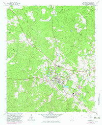 Edgefield South Carolina Historical topographic map, 1:24000 scale, 7.5 X 7.5 Minute, Year 1964