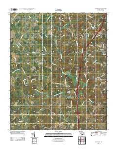 Edgemoor South Carolina Historical topographic map, 1:24000 scale, 7.5 X 7.5 Minute, Year 2011