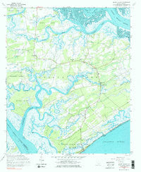 Edisto Island South Carolina Historical topographic map, 1:24000 scale, 7.5 X 7.5 Minute, Year 1960