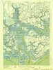 Edisto Island South Carolina Historical topographic map, 1:62500 scale, 15 X 15 Minute, Year 1919