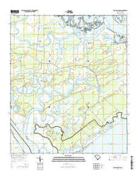 Edisto Island South Carolina Current topographic map, 1:24000 scale, 7.5 X 7.5 Minute, Year 2014