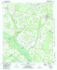 Ehrhardt South Carolina Historical topographic map, 1:24000 scale, 7.5 X 7.5 Minute, Year 1982
