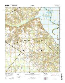 Elloree South Carolina Current topographic map, 1:24000 scale, 7.5 X 7.5 Minute, Year 2014