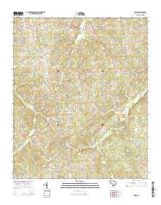 Emory South Carolina Current topographic map, 1:24000 scale, 7.5 X 7.5 Minute, Year 2014