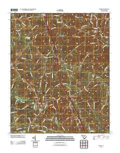 Enoree South Carolina Historical topographic map, 1:24000 scale, 7.5 X 7.5 Minute, Year 2011