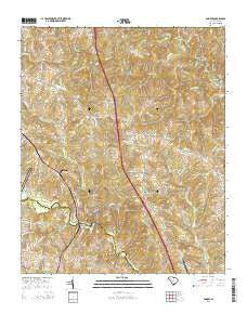 Enoree South Carolina Current topographic map, 1:24000 scale, 7.5 X 7.5 Minute, Year 2014