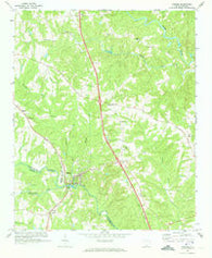 Enoree South Carolina Historical topographic map, 1:24000 scale, 7.5 X 7.5 Minute, Year 1969