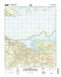 Eutawville South Carolina Current topographic map, 1:24000 scale, 7.5 X 7.5 Minute, Year 2014