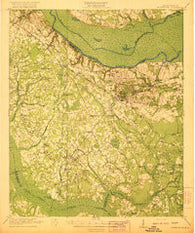 Eutawville South Carolina Historical topographic map, 1:62500 scale, 15 X 15 Minute, Year 1921
