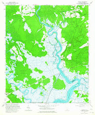 Fenwick South Carolina Historical topographic map, 1:24000 scale, 7.5 X 7.5 Minute, Year 1960