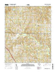 Fingerville West South Carolina Current topographic map, 1:24000 scale, 7.5 X 7.5 Minute, Year 2014