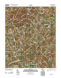 Five Forks South Carolina Historical topographic map, 1:24000 scale, 7.5 X 7.5 Minute, Year 2011