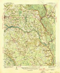 Florence East South Carolina Historical topographic map, 1:62500 scale, 15 X 15 Minute, Year 1945