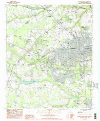 Florence West South Carolina Historical topographic map, 1:24000 scale, 7.5 X 7.5 Minute, Year 1986