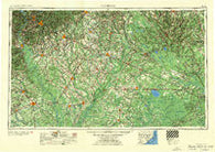 Florence South Carolina Historical topographic map, 1:250000 scale, 1 X 2 Degree, Year 1954
