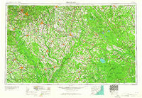 Florence South Carolina Historical topographic map, 1:250000 scale, 1 X 2 Degree, Year 1953