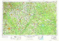 Florence South Carolina Historical topographic map, 1:250000 scale, 1 X 2 Degree, Year 1953