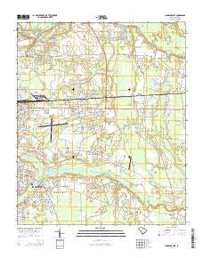 Florence East South Carolina Current topographic map, 1:24000 scale, 7.5 X 7.5 Minute, Year 2014