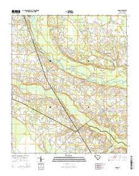 Fork South Carolina Current topographic map, 1:24000 scale, 7.5 X 7.5 Minute, Year 2014