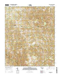 Fork Shoals South Carolina Current topographic map, 1:24000 scale, 7.5 X 7.5 Minute, Year 2014