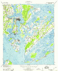 Fort Fremont South Carolina Historical topographic map, 1:62500 scale, 15 X 15 Minute, Year 1959