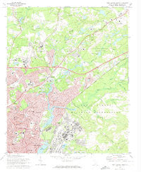 Fort Jackson North South Carolina Historical topographic map, 1:24000 scale, 7.5 X 7.5 Minute, Year 1972