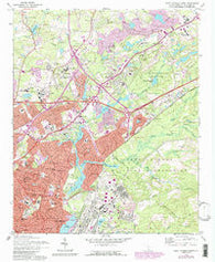 Fort Jackson North South Carolina Historical topographic map, 1:24000 scale, 7.5 X 7.5 Minute, Year 1972