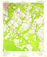 Fort Jackson South South Carolina Historical topographic map, 1:24000 scale, 7.5 X 7.5 Minute, Year 1953